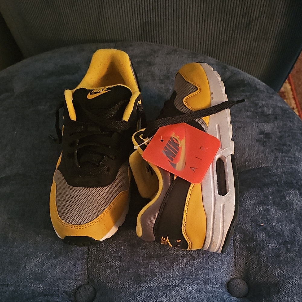 Nike Air Max's Black and Yellow Sneakers